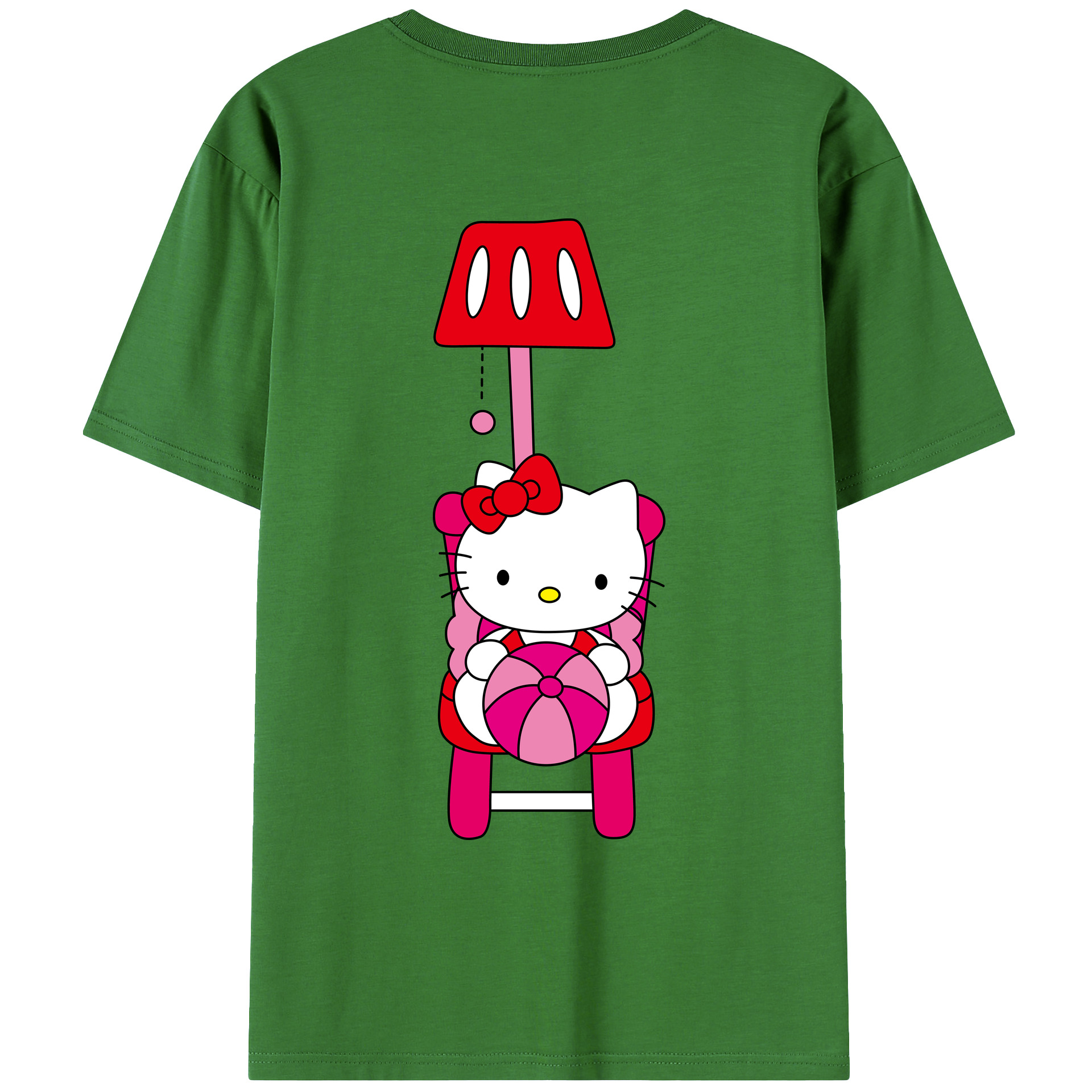 （画像用） Hello Kitty ハローキティ レディース半袖Tシャツ(バックプリント)